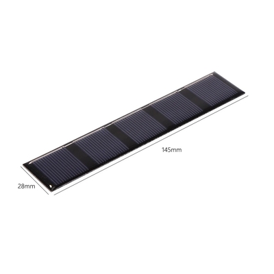carregador portátil exterior do painel solar de 0.5W 2.5V 145*28mm para o banco do poder