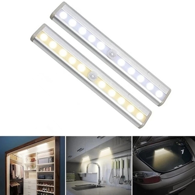 Luz clara recarregável da noite do diodo emissor de luz da detecção do movimento para armários de cozinha
